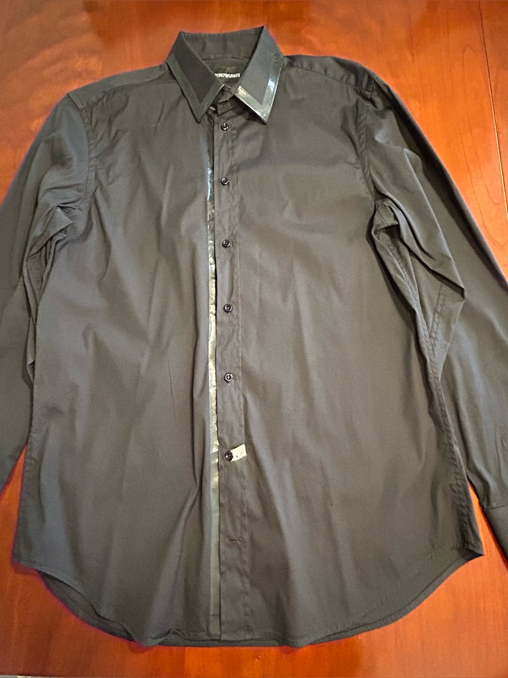 Emporio Armani Men’s Black Button Up Shirt